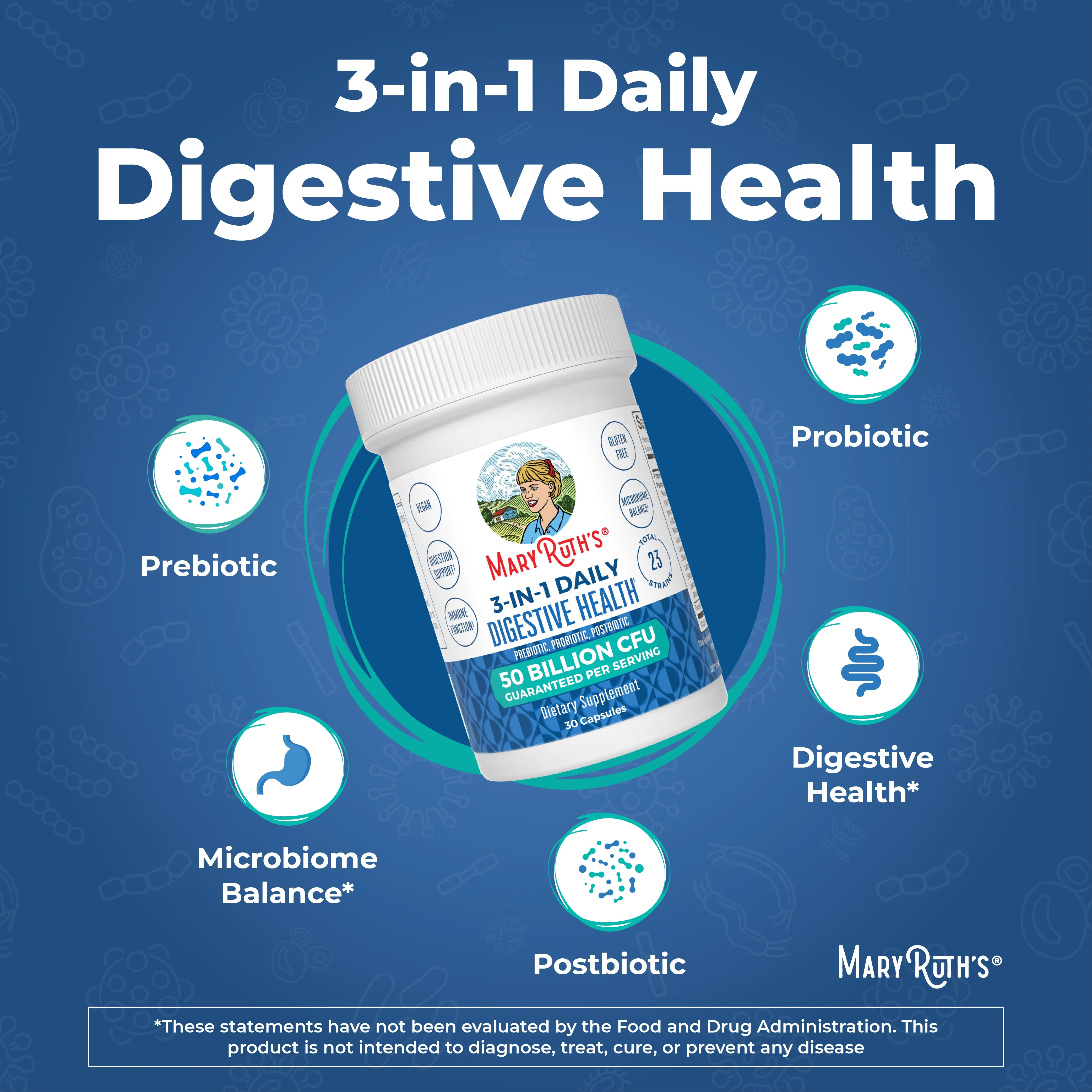3-in-1 Daily Digestive Health Capsules