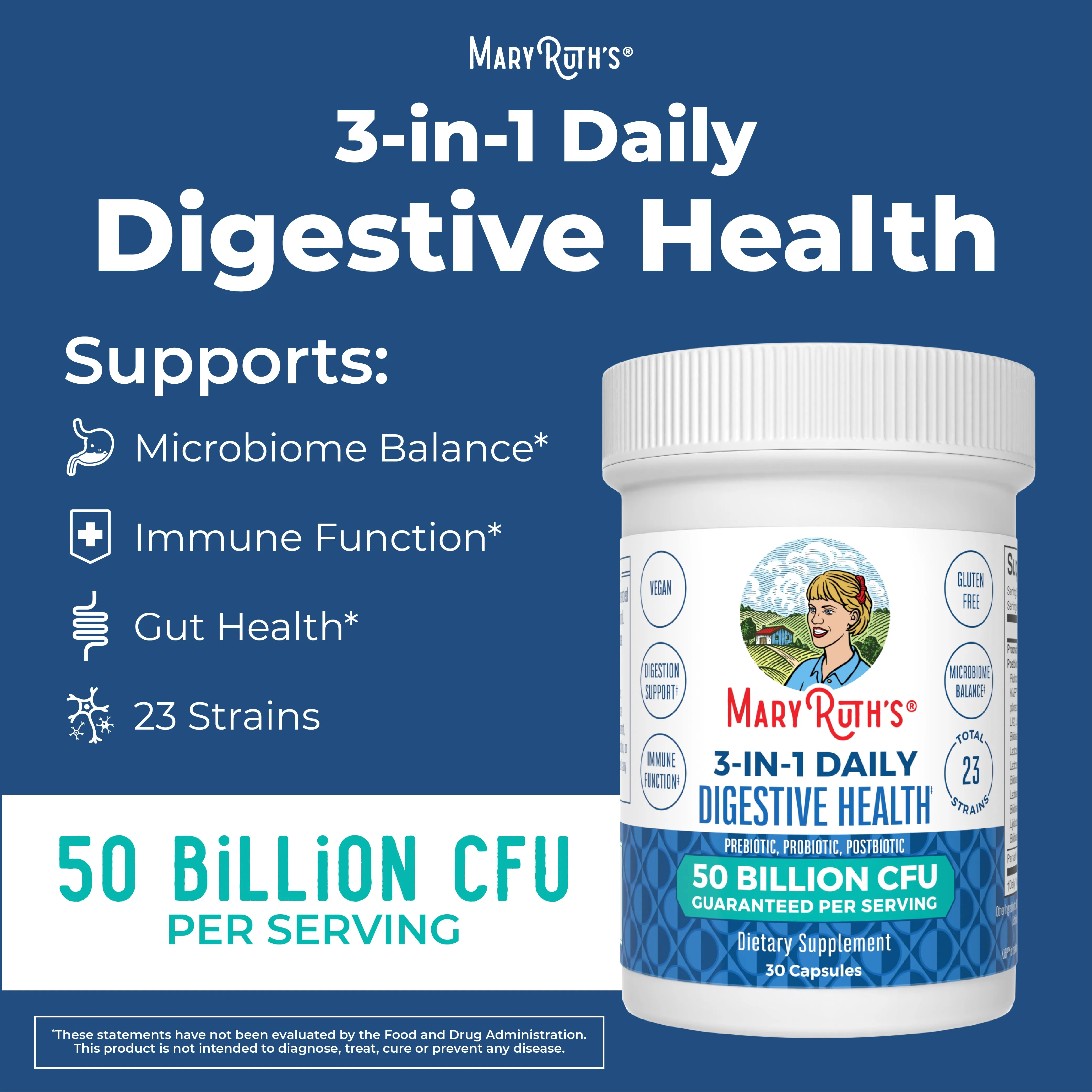 3-in-1 Daily Digestive Health Capsules