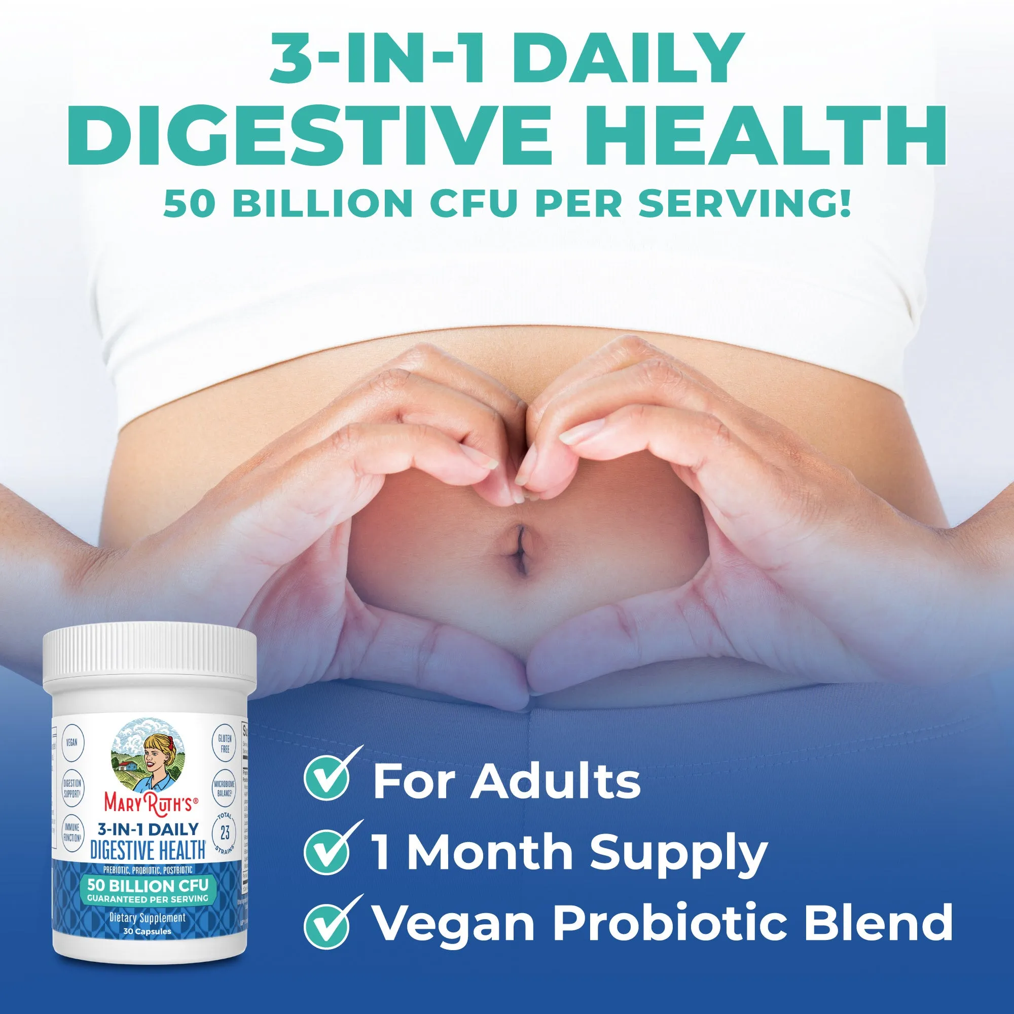 3-in-1 Daily Digestive Health Capsules