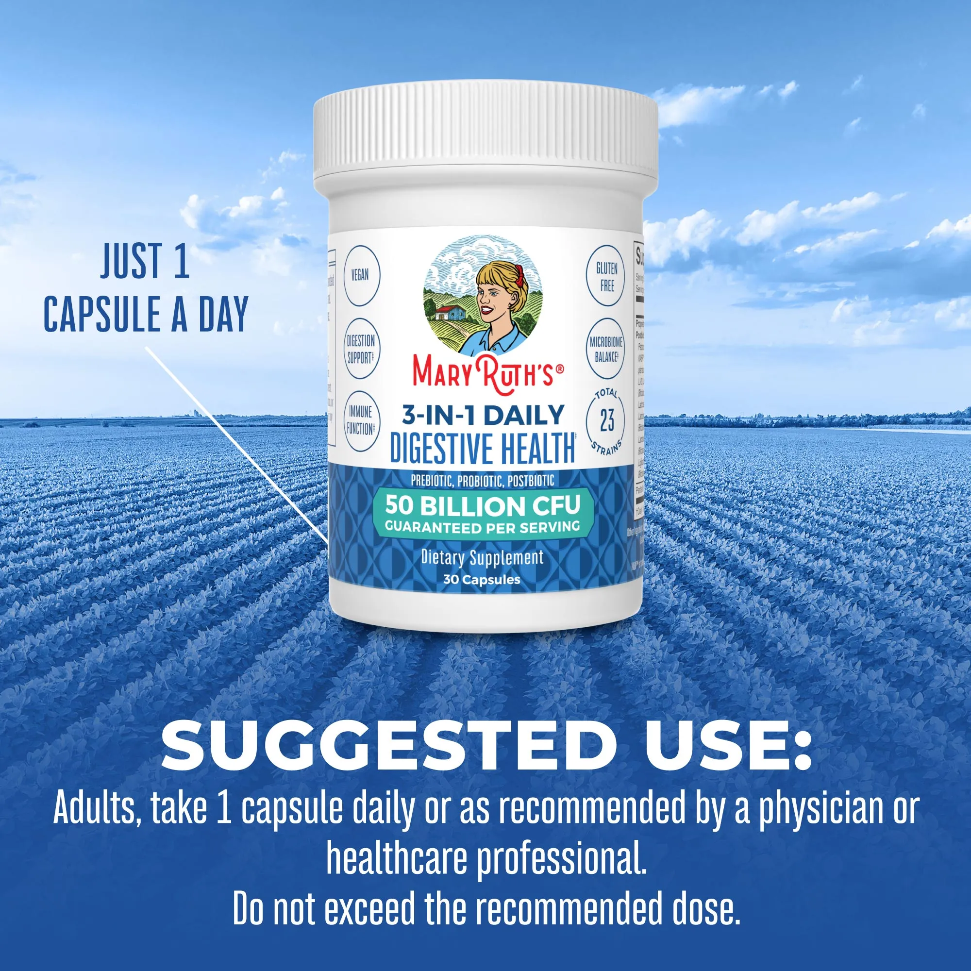 3-in-1 Daily Digestive Health Capsules
