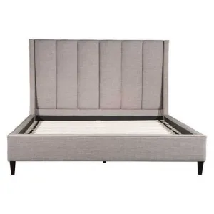 81.5" X 88.2" X 61" Gilded Age King Dove Gray Bed