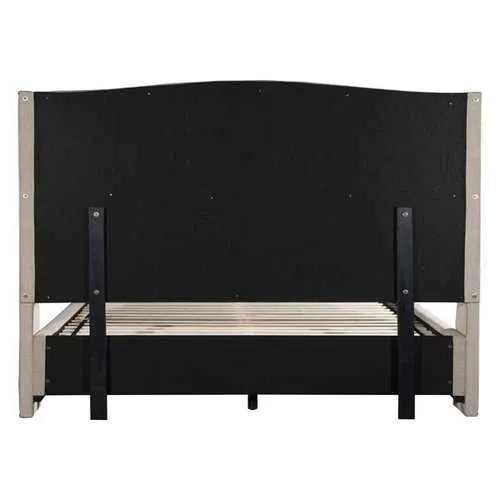 85" X 88.6" X 63" Enlightenment King Beige Bed