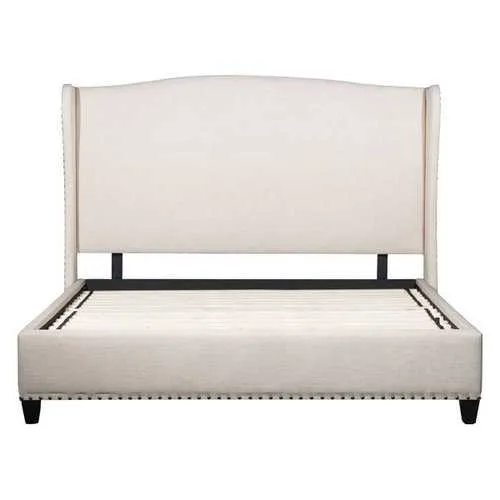 85" X 88.6" X 63" Enlightenment King Beige Bed