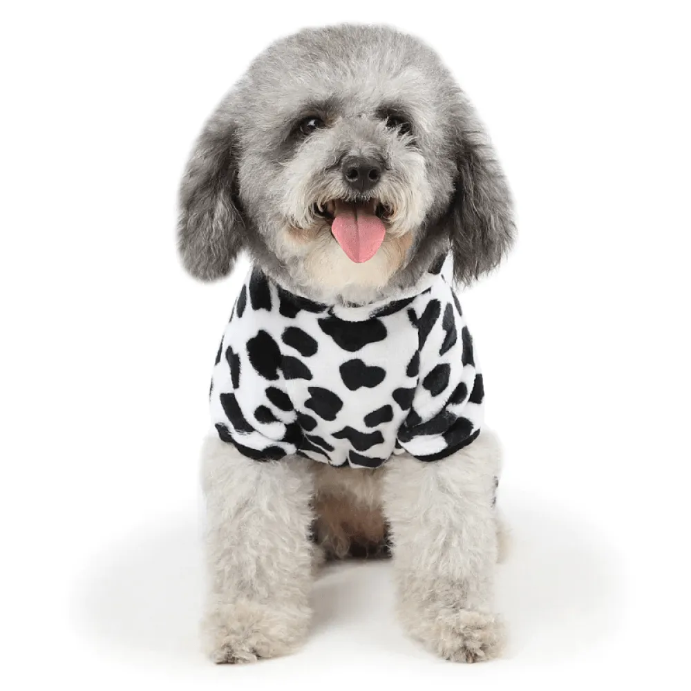 A Plus A Pets Cow Costume for Dogs and Cats (Black & White)