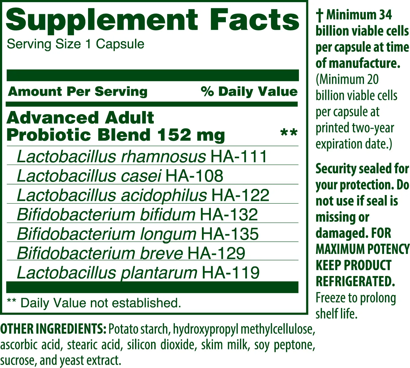 Advanced Adult's Probiotic