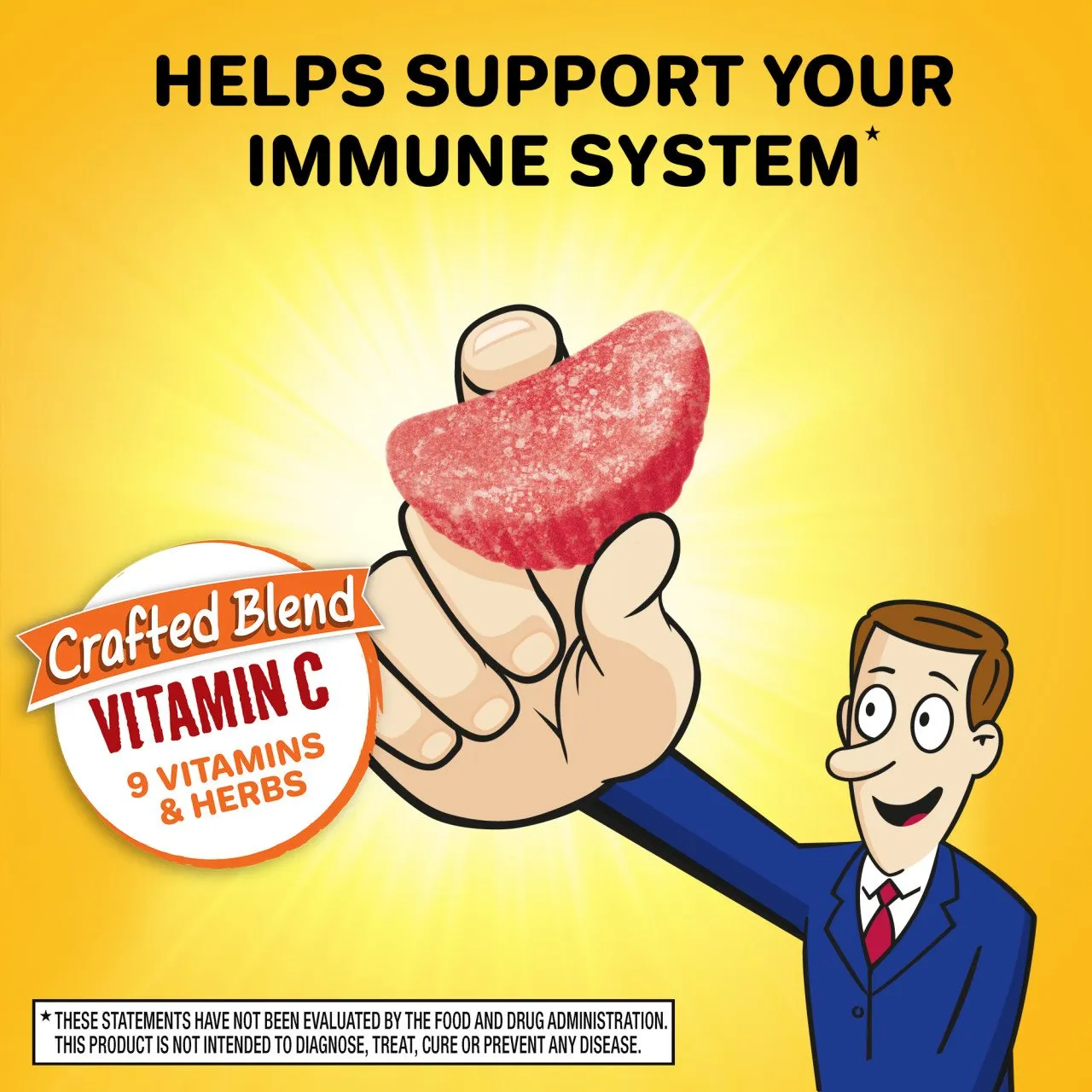 Airborne Assorted Fruit Flavored Gummies,1000mg of Vitamin C and Minerals & Herbs Immune Support 42 ct