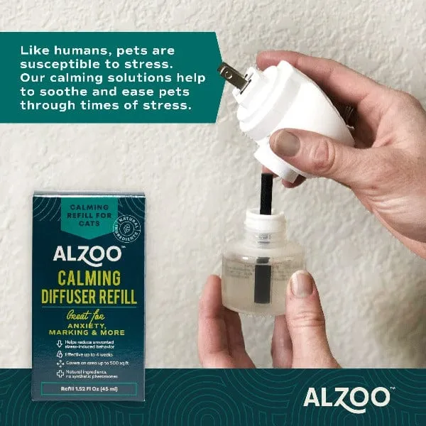 ALZOO Plant-Based Calming Diffuser Refill for Cats