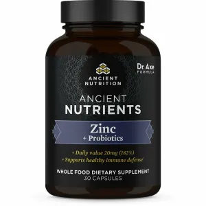 Ancient Nutrients - Zinc   Probiotics 30 Caps by Ancient Nutrition