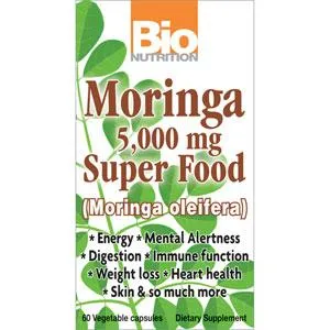 Bio Nutrition Moringa 5000mg 60 Vege Caps