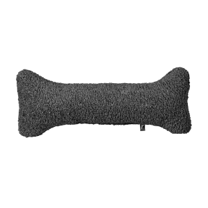 Bumper Bone Pillow | Grey Sheepskin Faux Fur