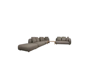 Capture corner sofa w/ table, pouf & chaise lounge