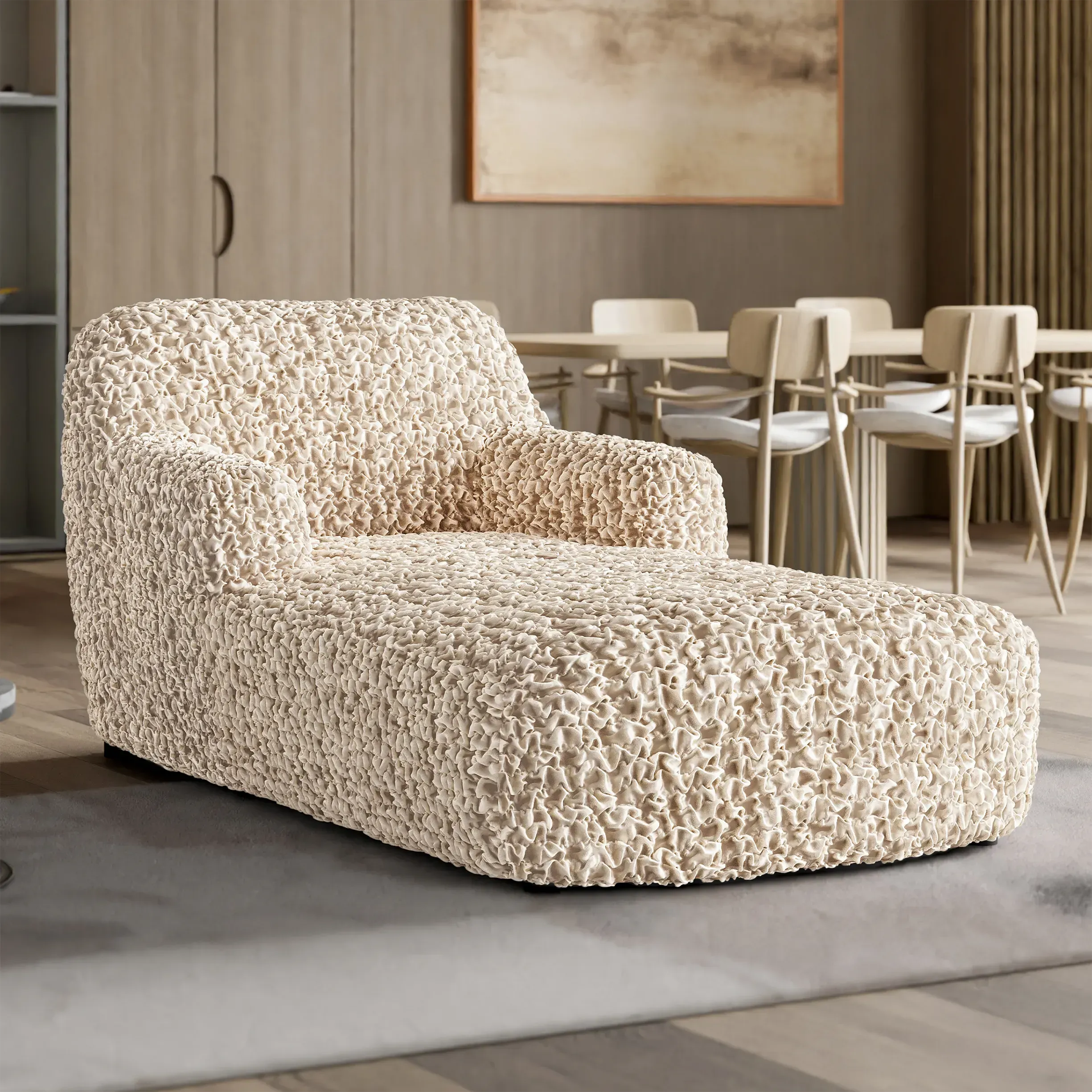 Chaise Lounge Slipcover, Fuco Velvet Collection
