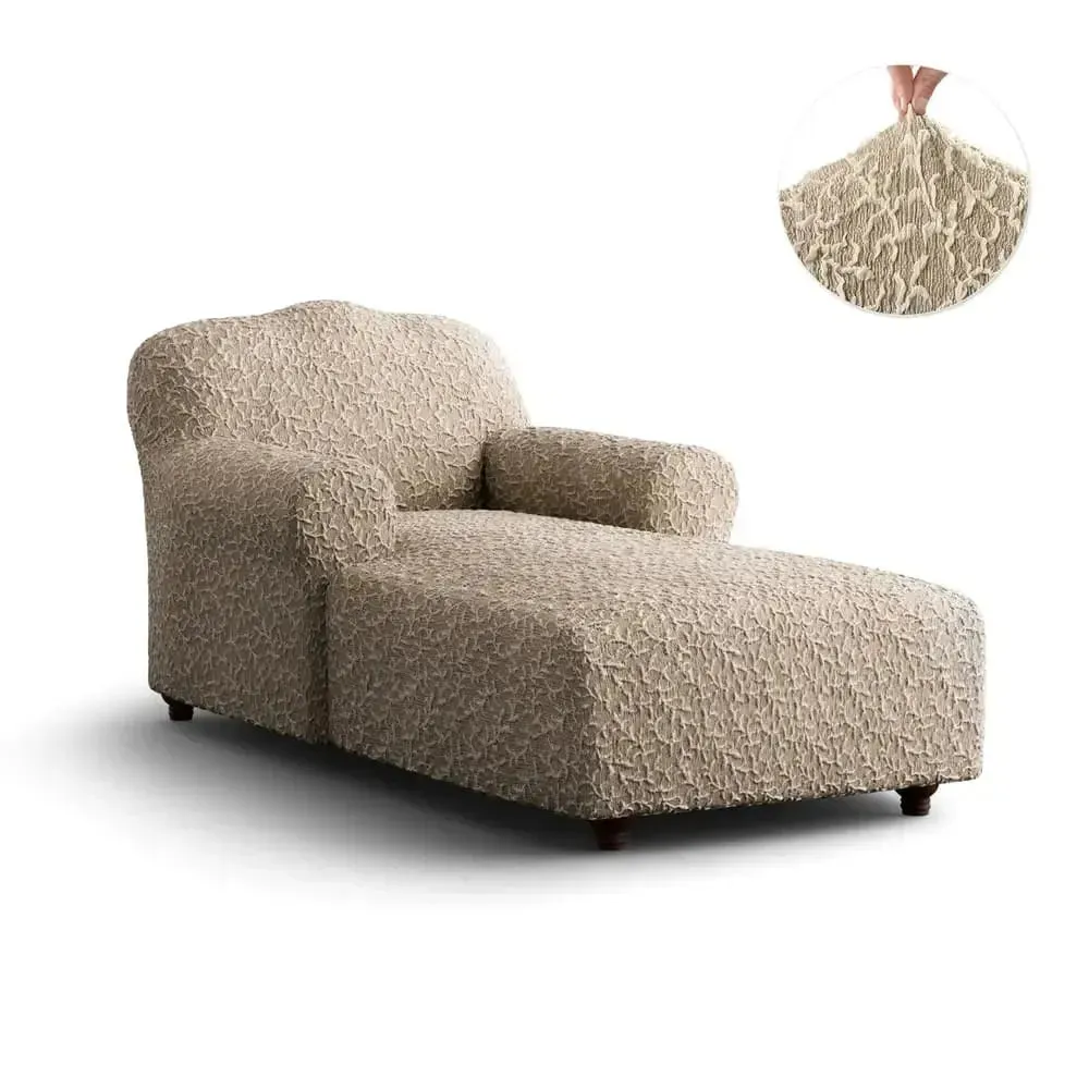 Chaise Lounge Slipcover, Jacquard 3D Collection