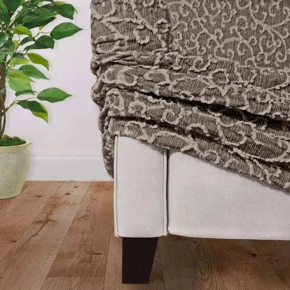Chaise Lounge Slipcover, Jacquard 3D Collection