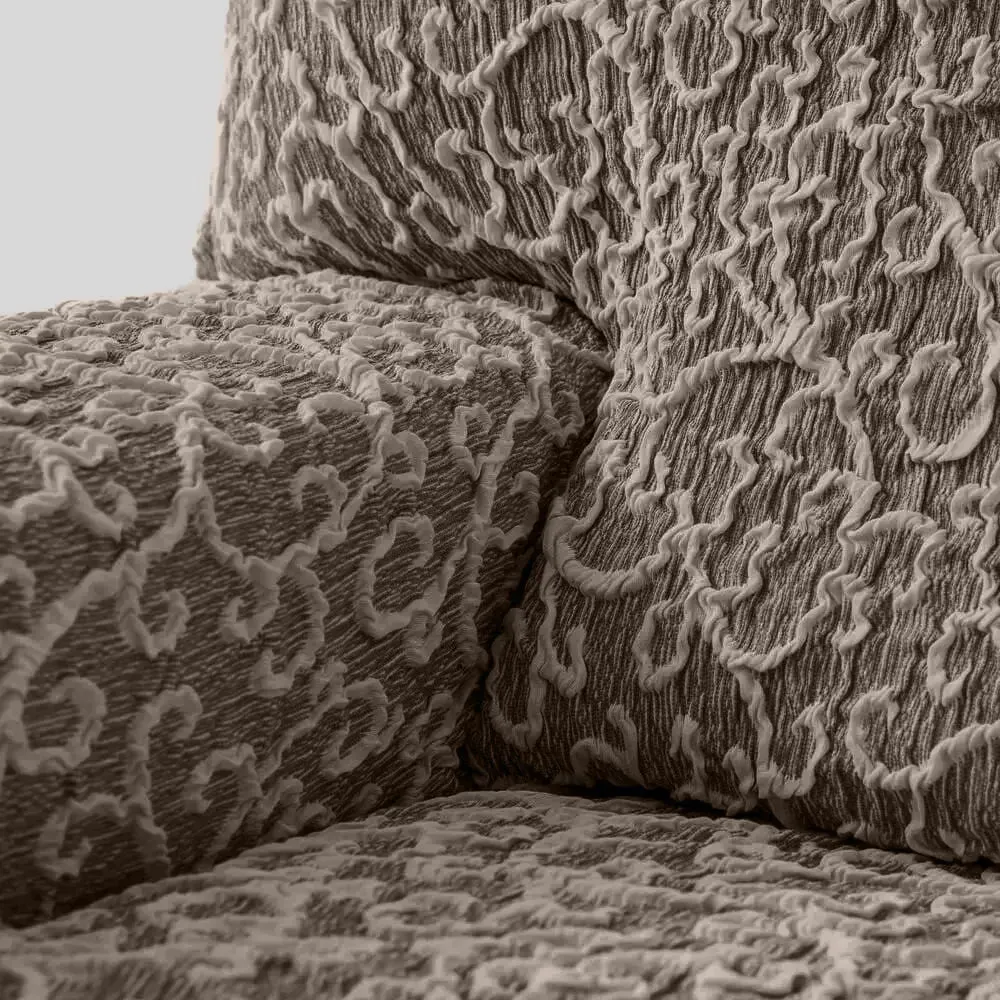 Chaise Lounge Slipcover, Jacquard 3D Collection