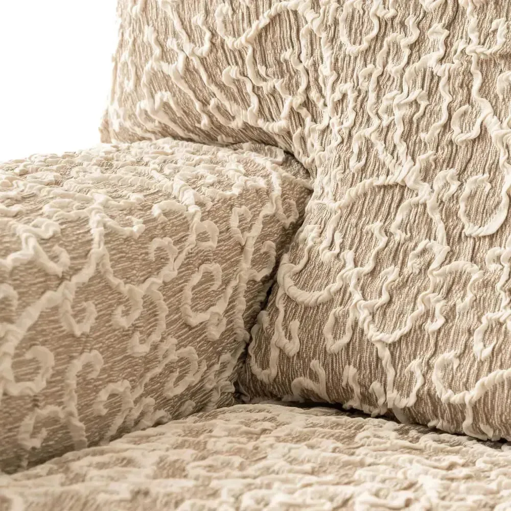 Chaise Lounge Slipcover, Jacquard 3D Collection