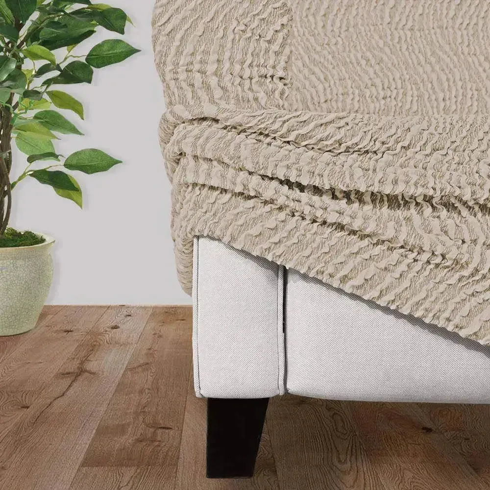 Chaise Lounge Slipcover, Jacquard 3D Collection