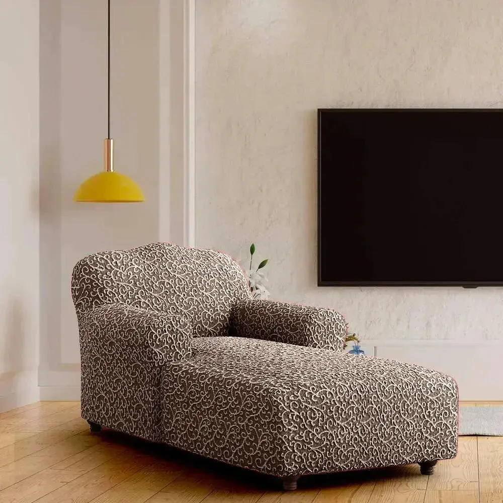 Chaise Lounge Slipcover, Jacquard 3D Collection