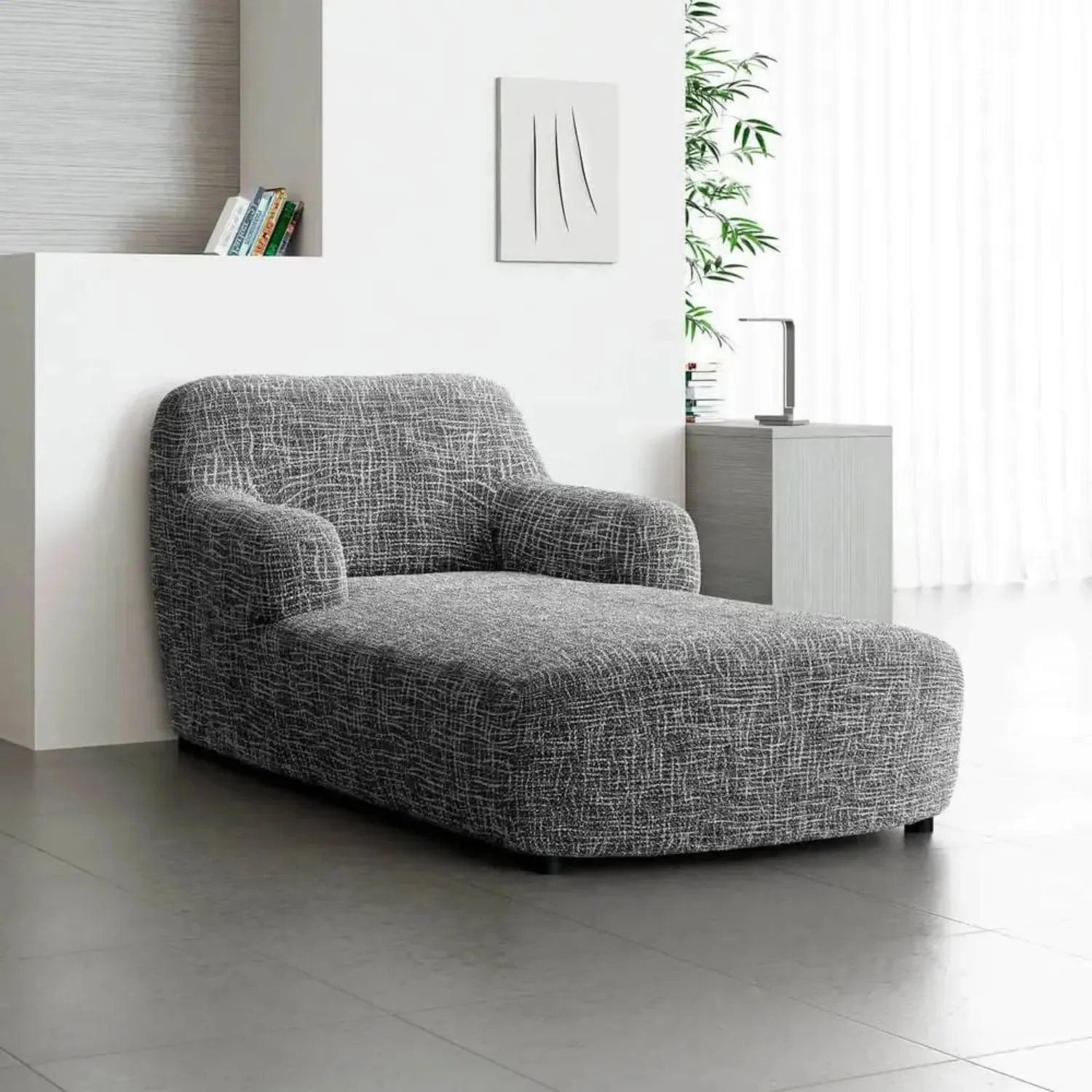 Chaise Lounge Slipcover, Microfibra Printed Collection