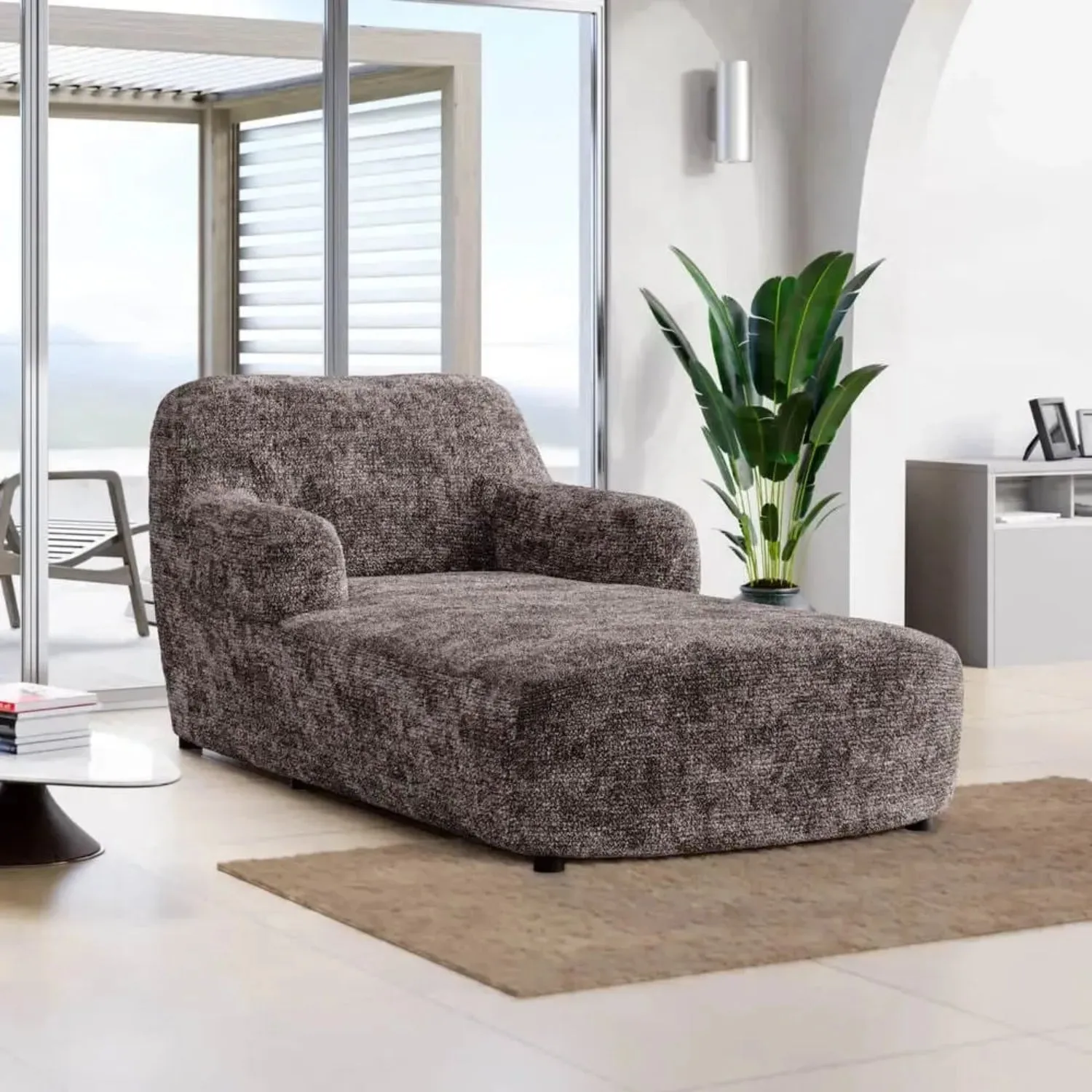 Chaise Lounge Slipcover, Microfibra Printed Collection