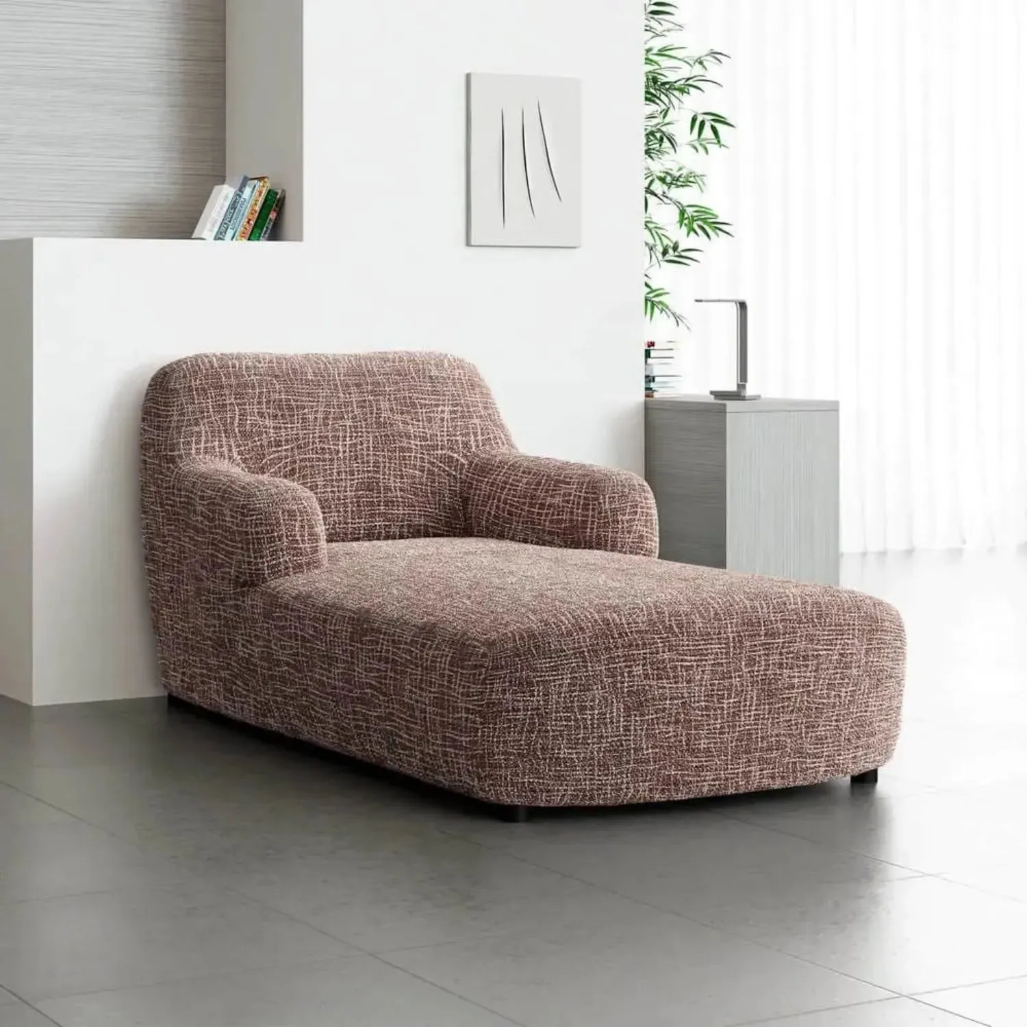 Chaise Lounge Slipcover, Microfibra Printed Collection
