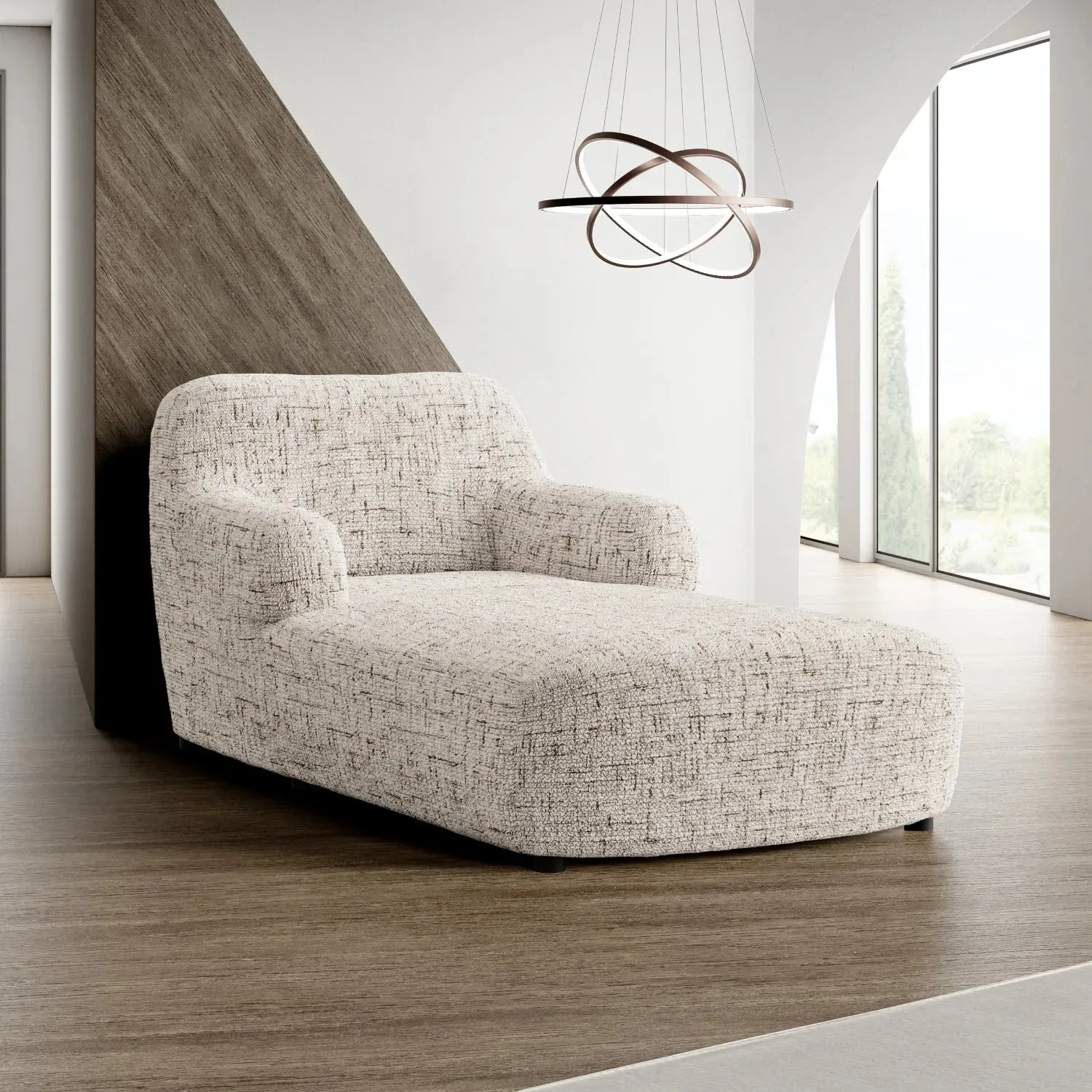 Chaise Lounge Slipcover, Microfibra Printed Collection