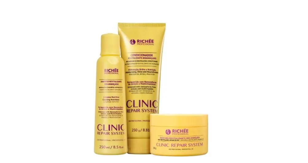 Clinic Repair System Daily Hair Treatment Kit 3 Products - Richeé