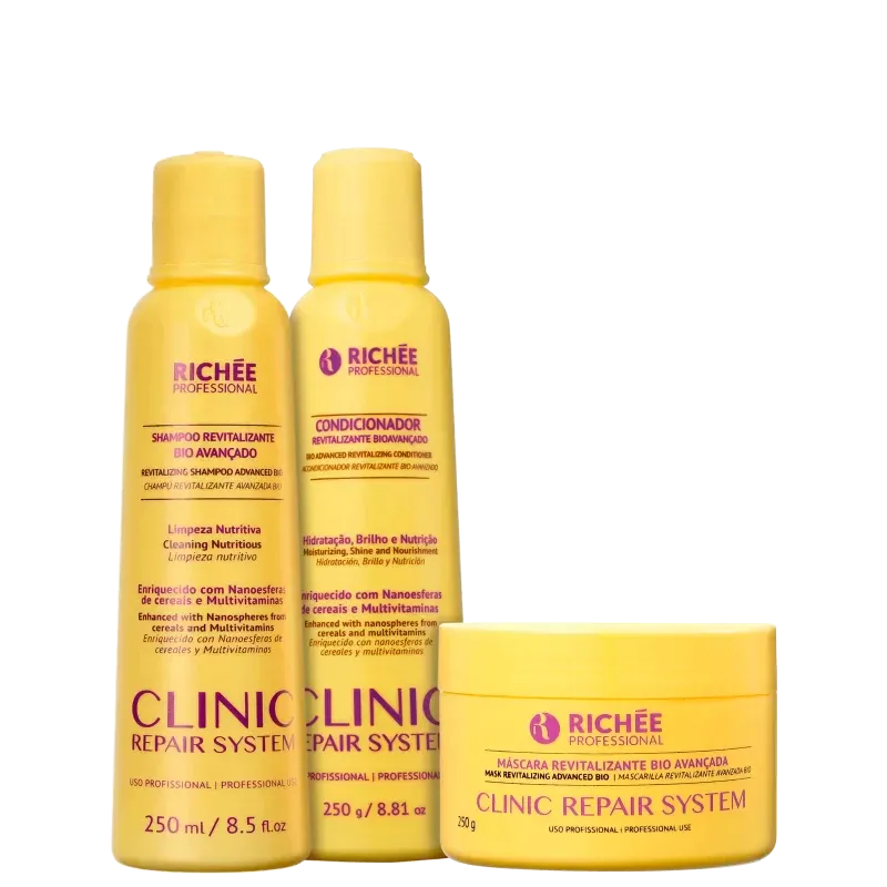 Clinic Repair System Daily Hair Treatment Kit 3 Products - Richeé