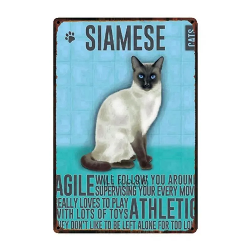 Cutie Catz Vintage Style Cat Poster