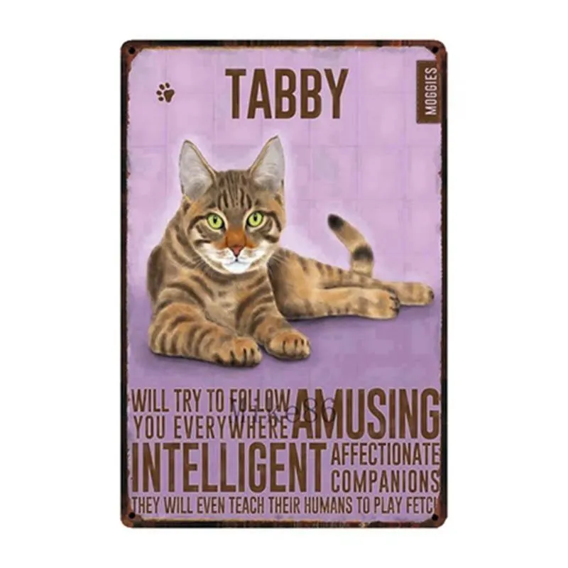 Cutie Catz Vintage Style Cat Poster