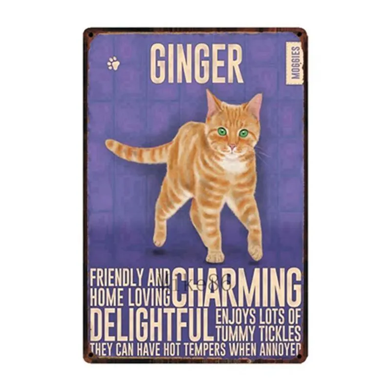 Cutie Catz Vintage Style Cat Poster