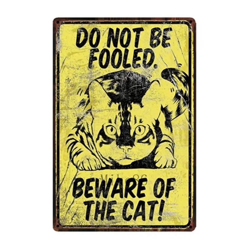 Cutie Catz Vintage Style Cat Poster