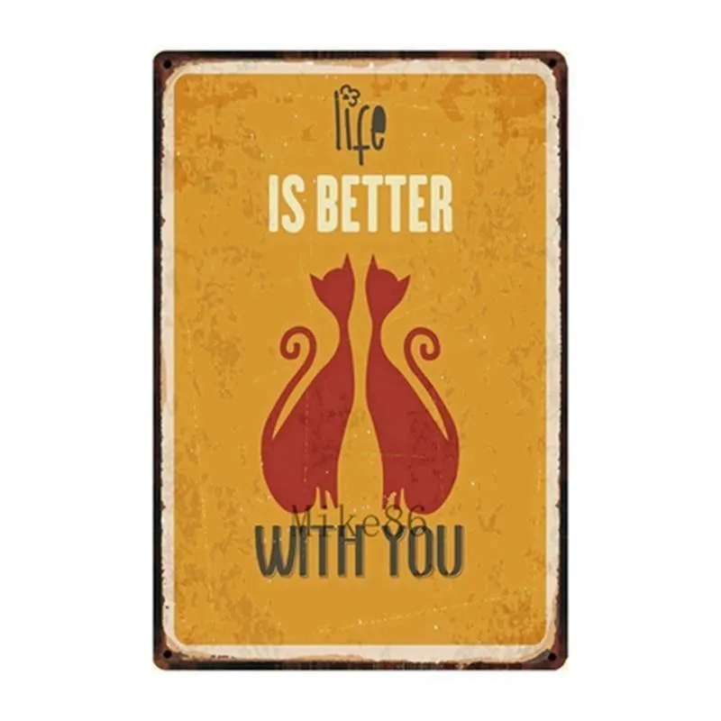 Cutie Catz Vintage Style Cat Poster