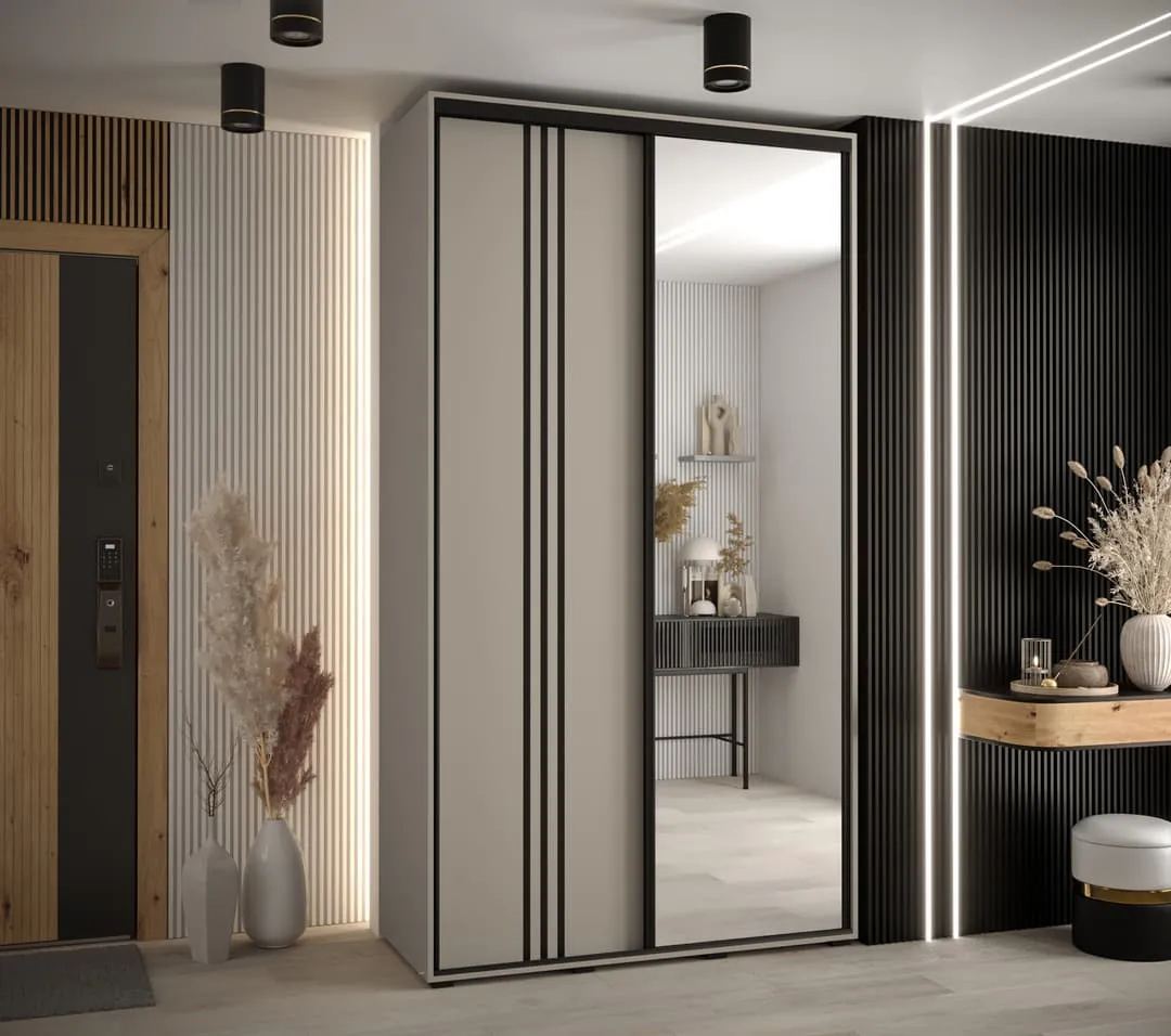 Dakota VII Sliding Door Wardrobe 130cm