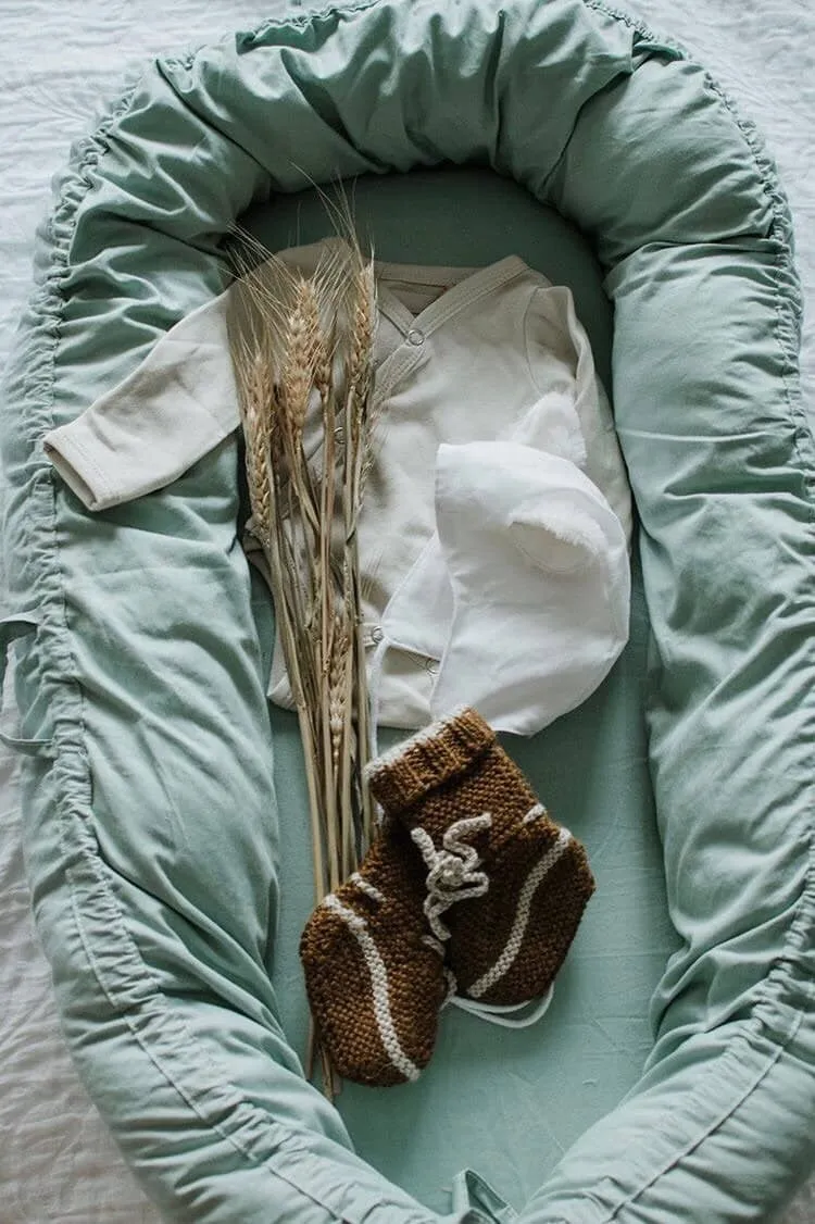 Duck Egg Blue Organic Baby Lounge