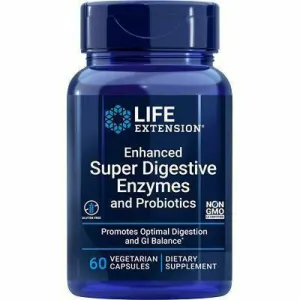 Enhanced Super Digestive Enzymes and Probiotics 60 vegcaps by Life Extension