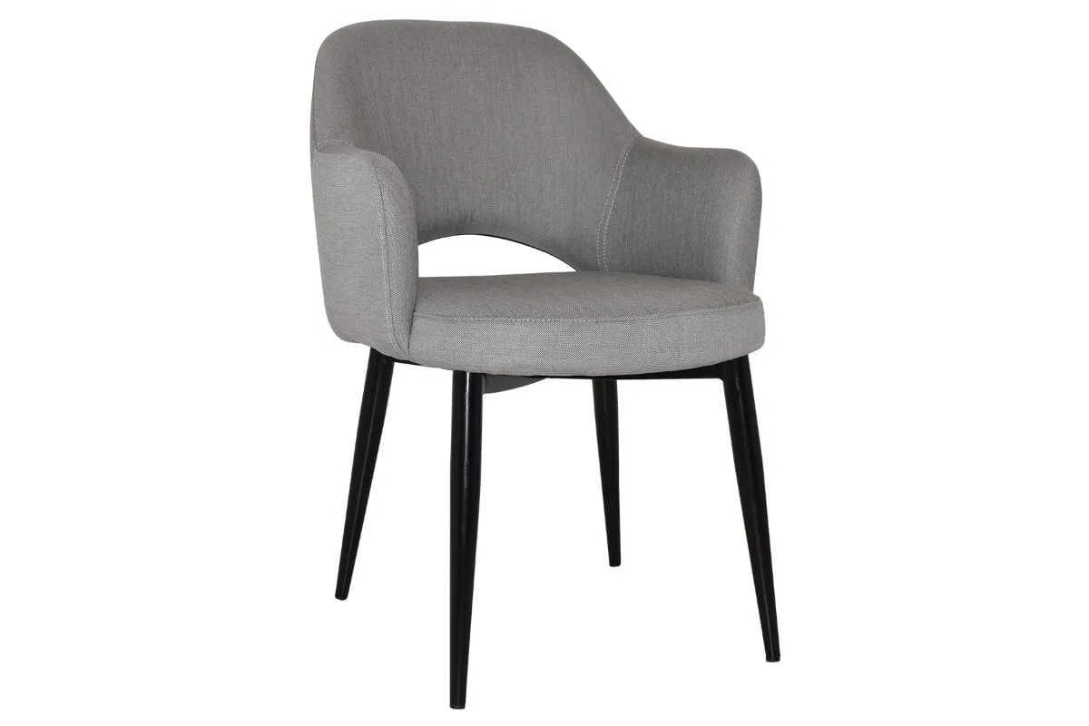 EZ Hospitality Cairo Indoor Armchair Metal Base - Black 4 Leg