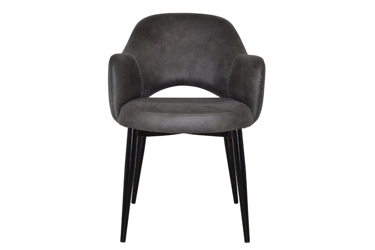 EZ Hospitality Cairo Indoor Armchair Metal Base - Black 4 Leg