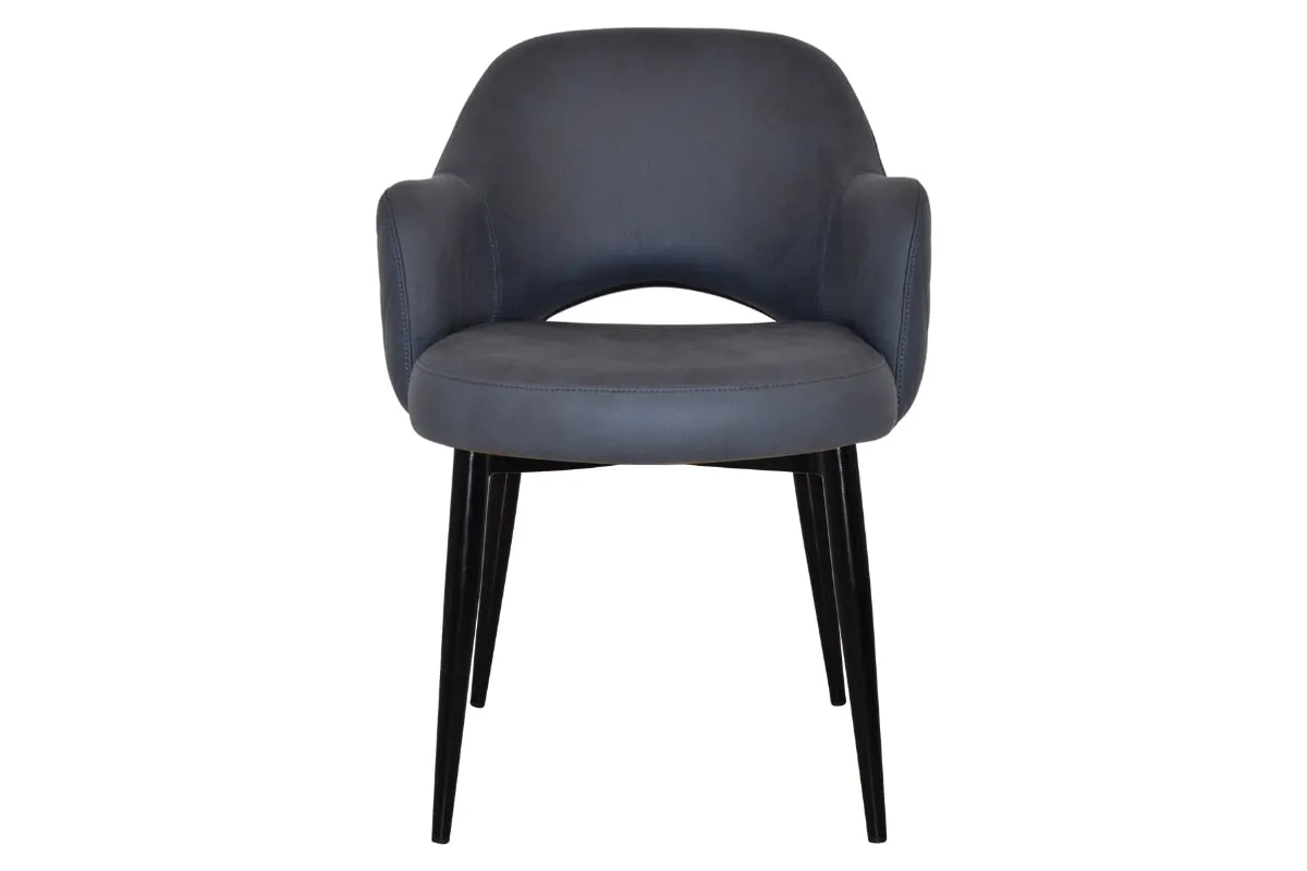 EZ Hospitality Cairo Indoor Armchair Metal Base - Black 4 Leg