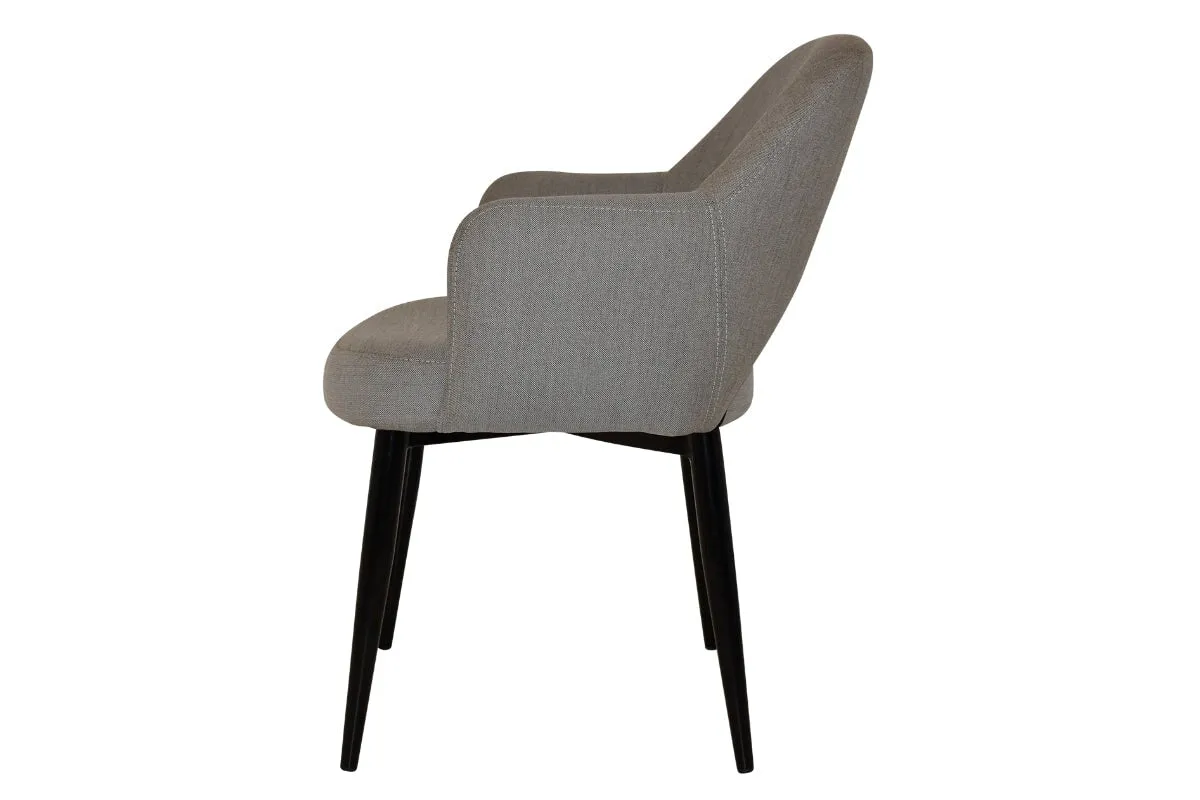 EZ Hospitality Cairo Indoor Armchair Metal Base - Black 4 Leg
