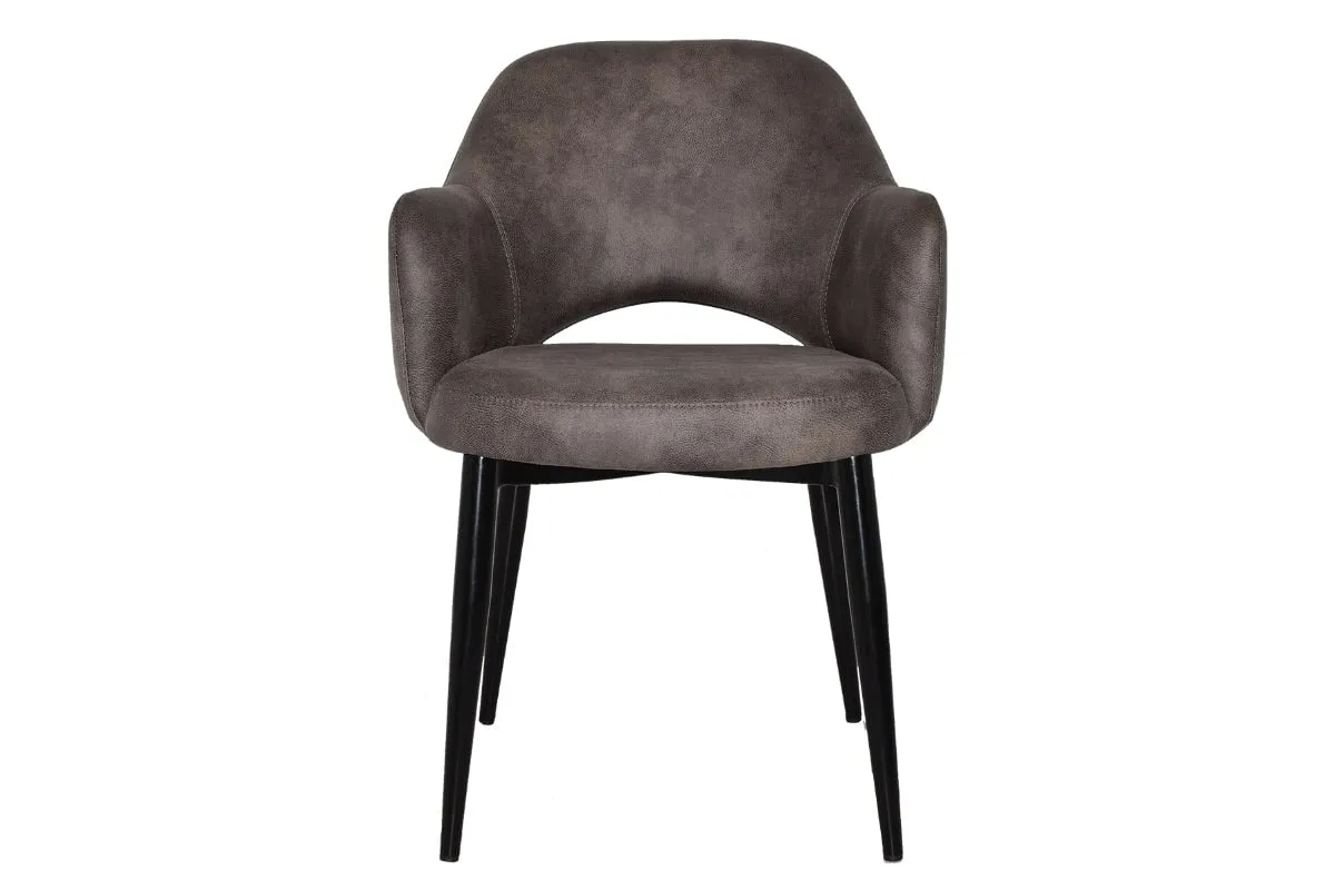EZ Hospitality Cairo Indoor Armchair Metal Base - Black 4 Leg