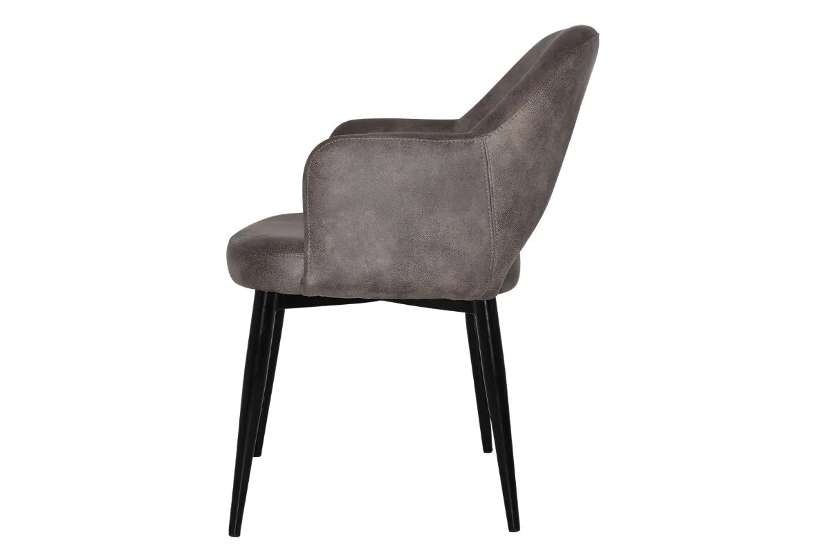 EZ Hospitality Cairo Indoor Armchair Metal Base - Black 4 Leg