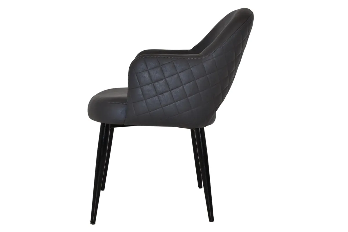 EZ Hospitality Cairo Indoor Armchair Metal Base - Black 4 Leg