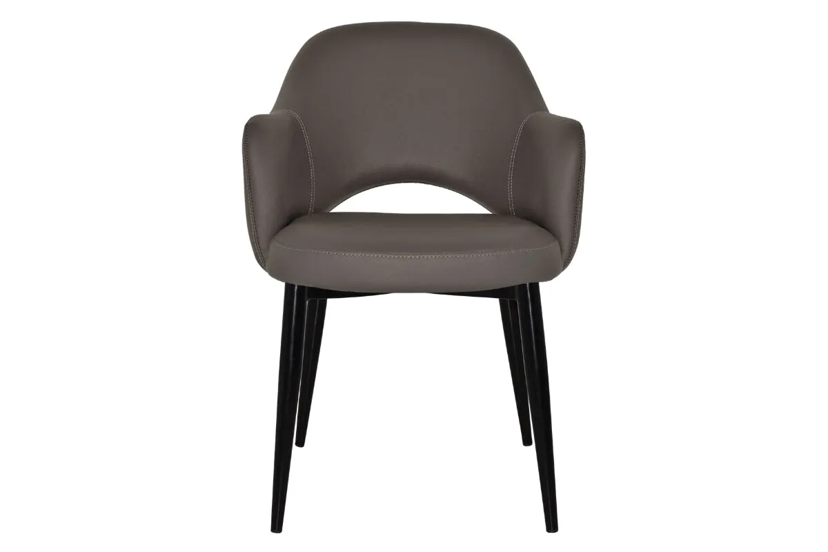 EZ Hospitality Cairo Indoor Armchair Metal Base - Black 4 Leg