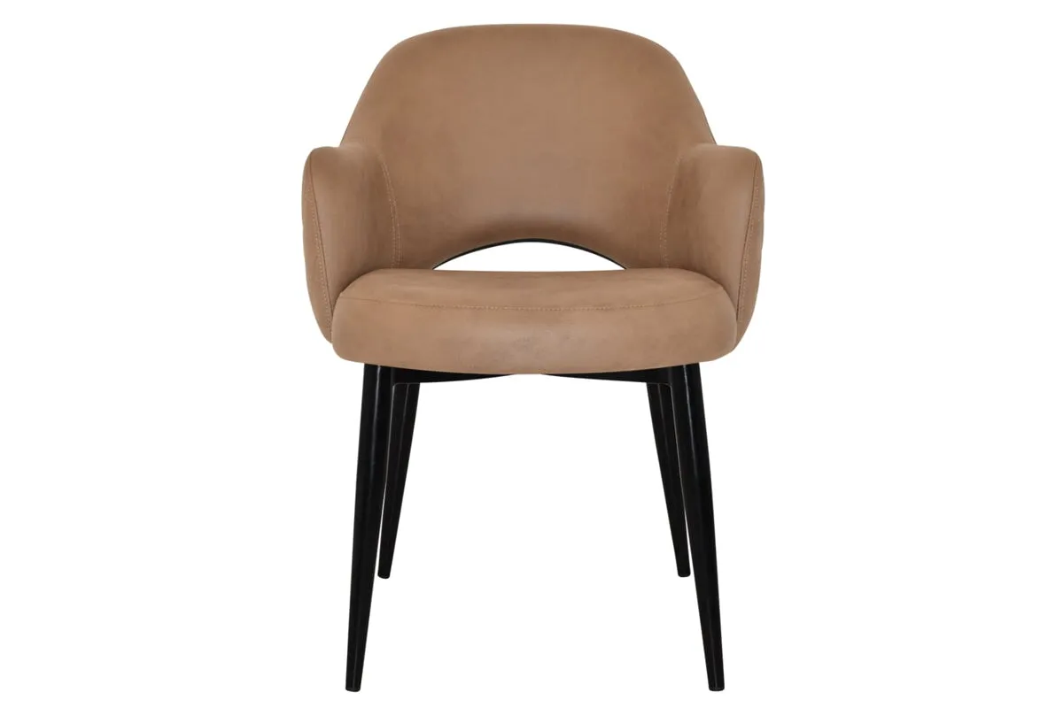 EZ Hospitality Cairo Indoor Armchair Metal Base - Black 4 Leg