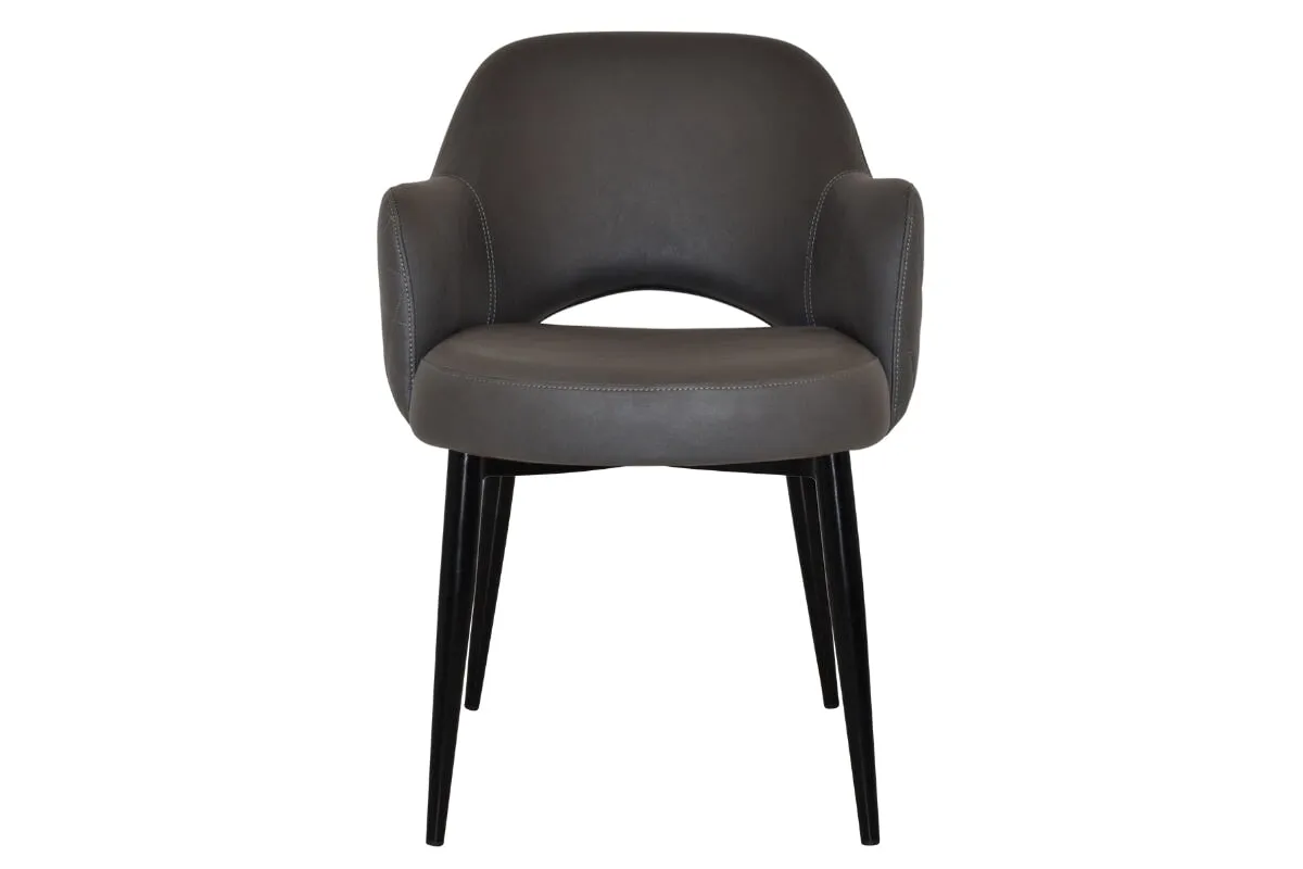 EZ Hospitality Cairo Indoor Armchair Metal Base - Black 4 Leg