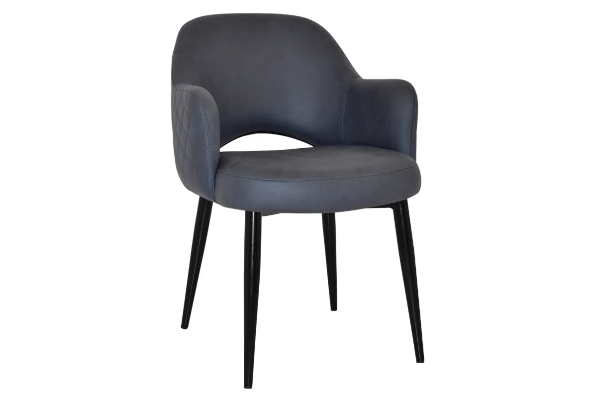 EZ Hospitality Cairo Indoor Armchair Metal Base - Black 4 Leg