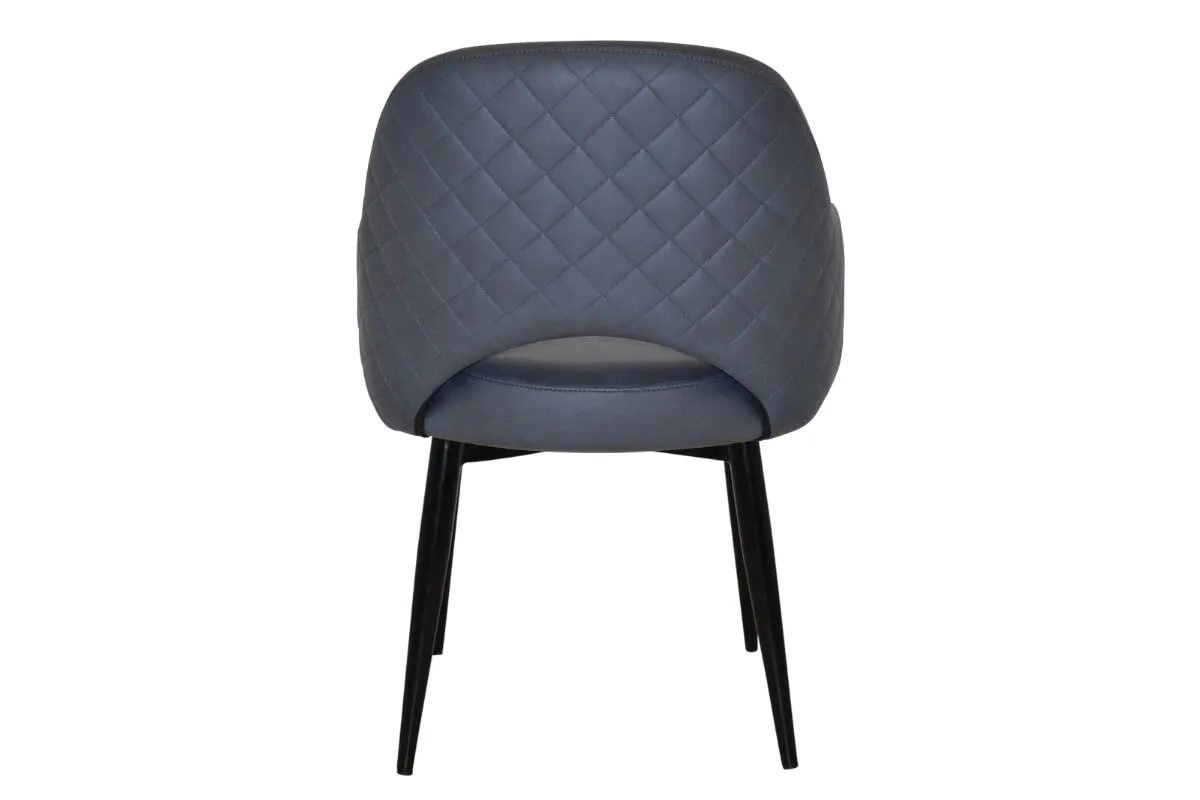 EZ Hospitality Cairo Indoor Armchair Metal Base - Black 4 Leg