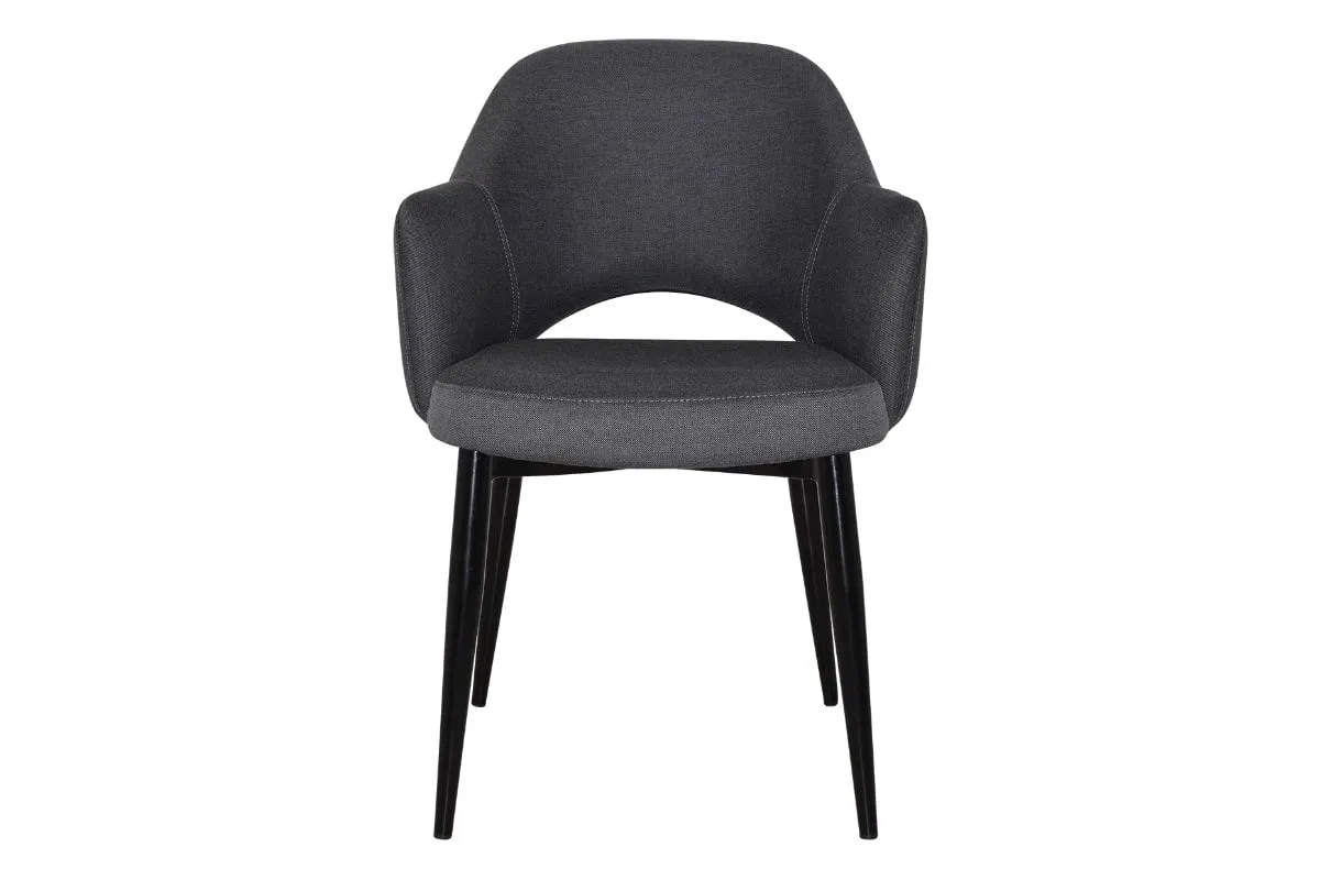 EZ Hospitality Cairo Indoor Armchair Metal Base - Black 4 Leg
