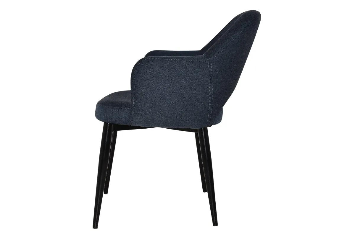 EZ Hospitality Cairo Indoor Armchair Metal Base - Black 4 Leg